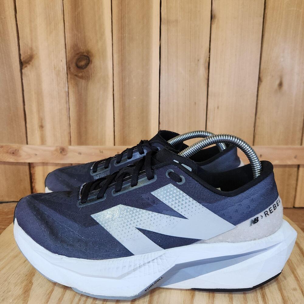New Balance FuelCell Rebel V4 Shoes Mens 9 Blue Mesh Running Sneakers Cushioned